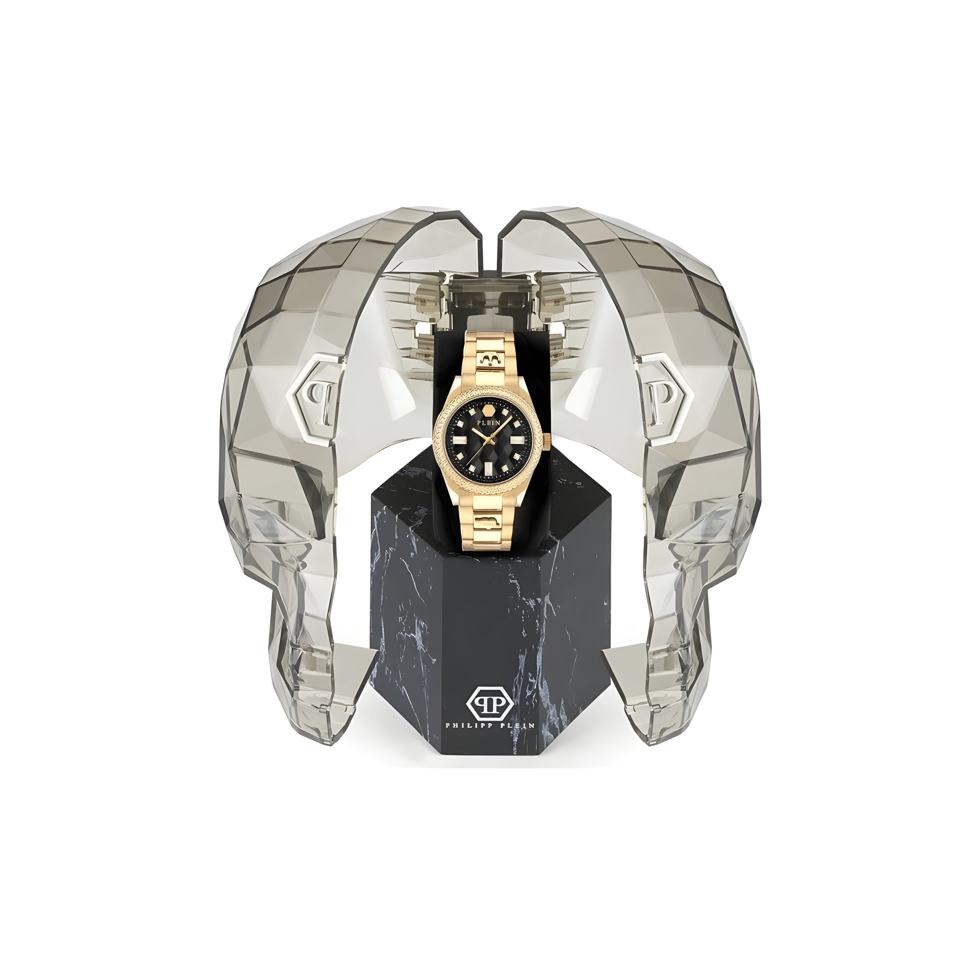 Ceas de damă Philipp Plein Gold din oțel inoxidabil