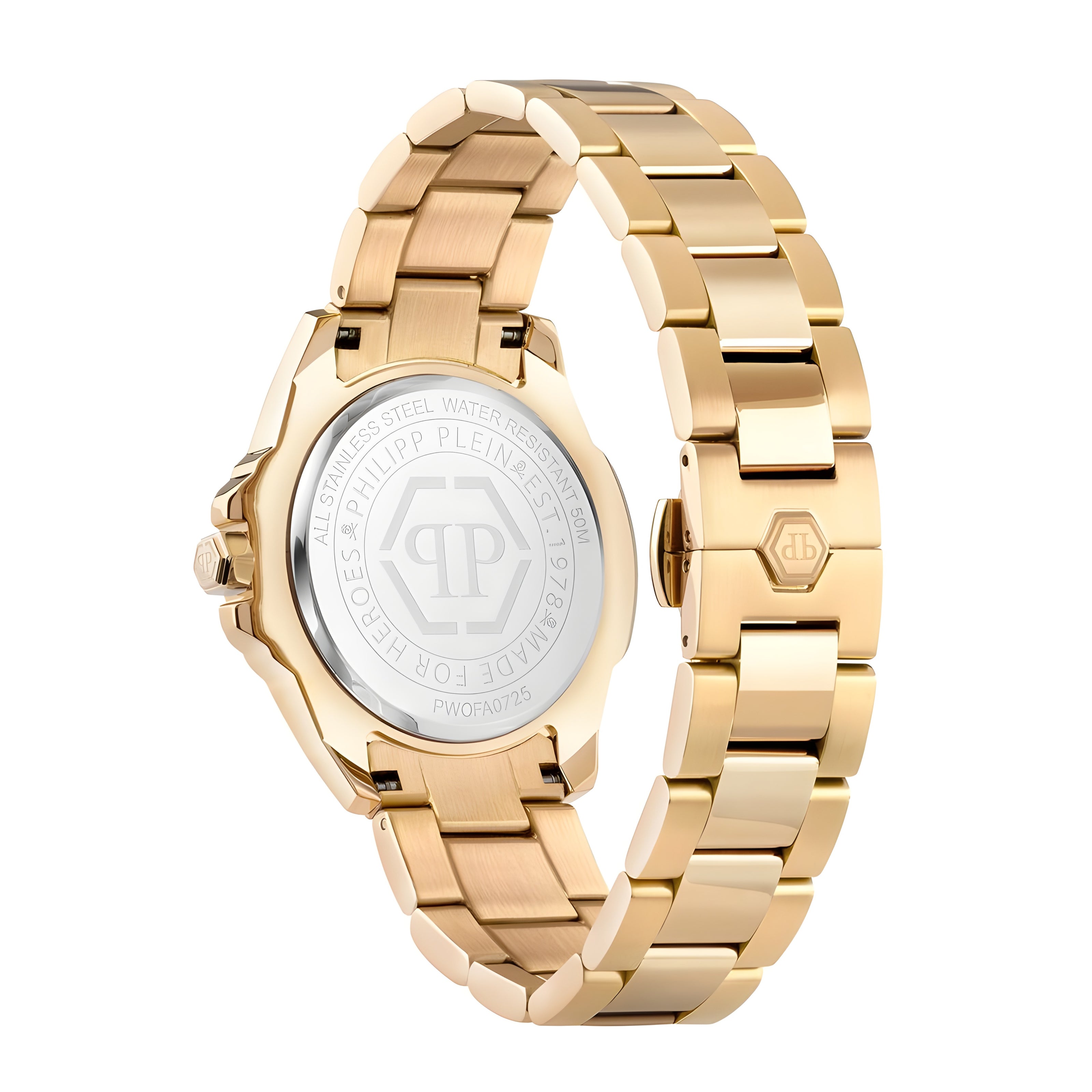 Ceas de damă Philipp Plein Gold din oțel inoxidabil