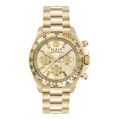 Philipp Plein Gold Stainless Steel Dress Watch