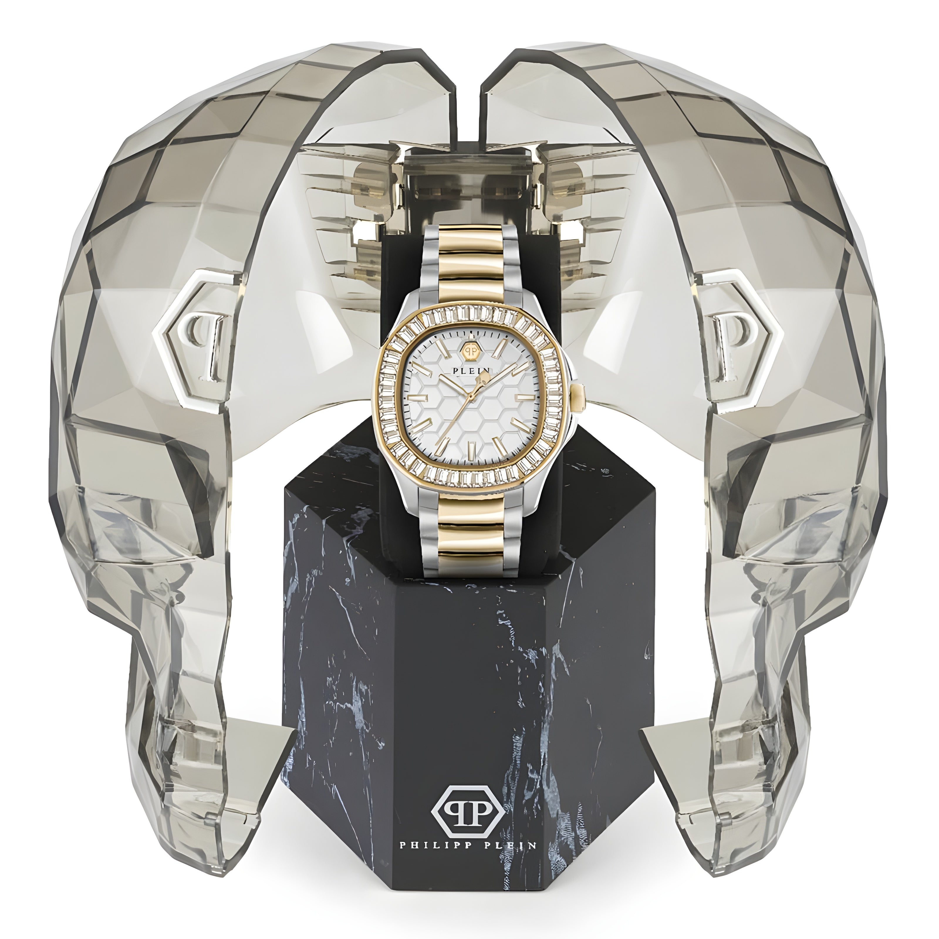Ceas de damă Philipp Plein Gold din oțel inoxidabil