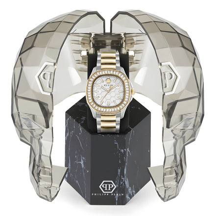 Ceas de damă Philipp Plein Gold din oțel inoxidabil