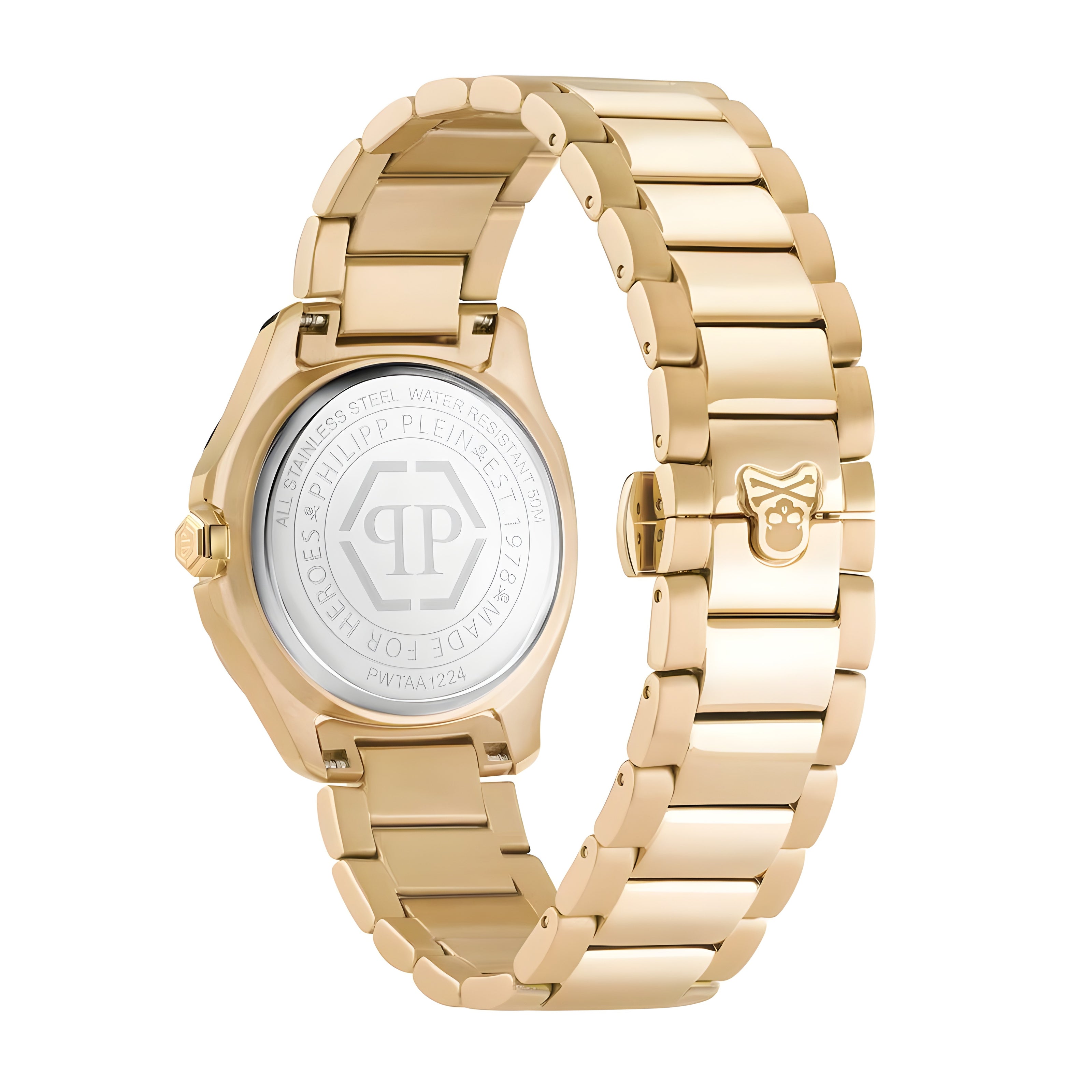 Ceas de gală Philipp Plein Gold din oțel inoxidabil