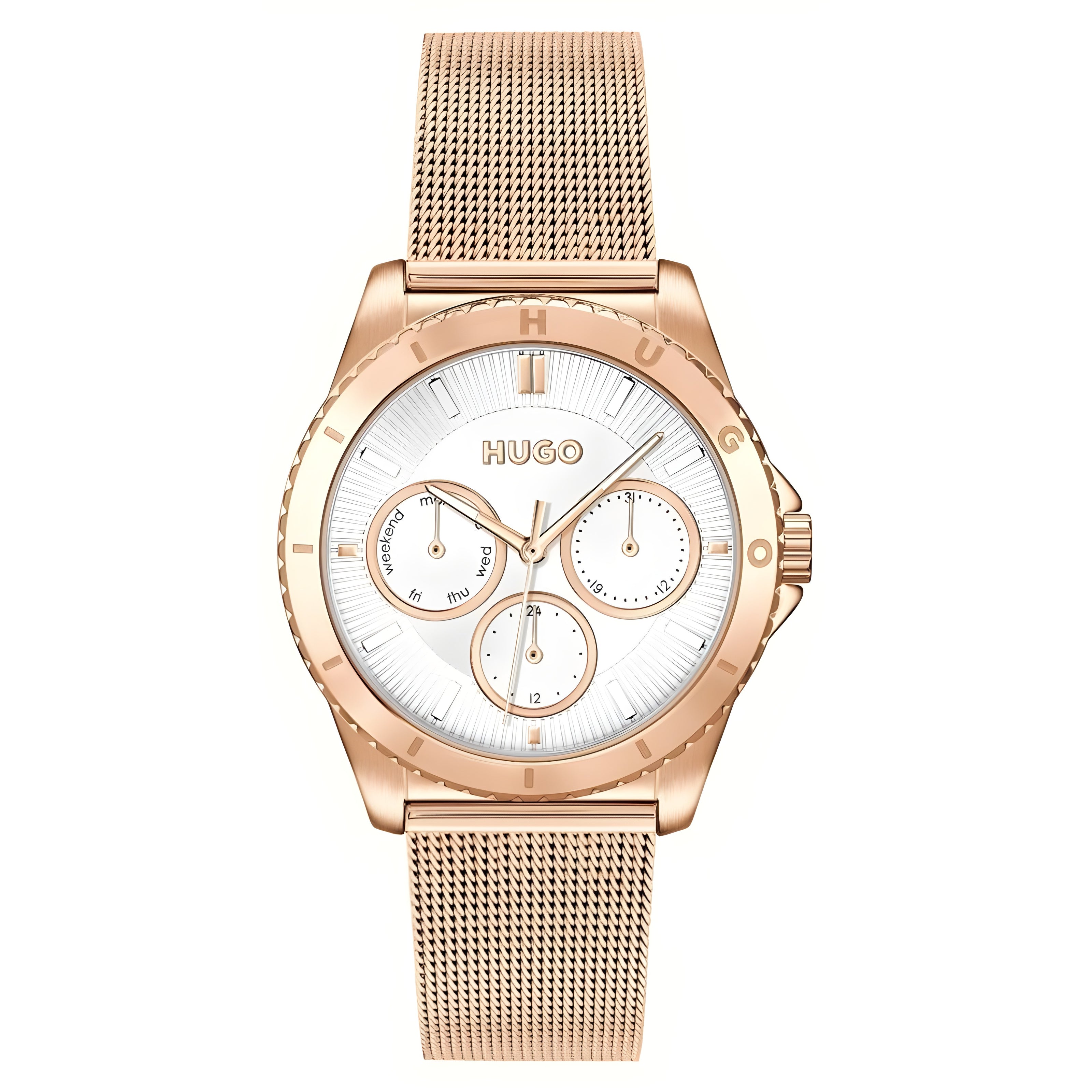 Ceas de damă elegant Hugo Boss Gold din oțel inoxidabil