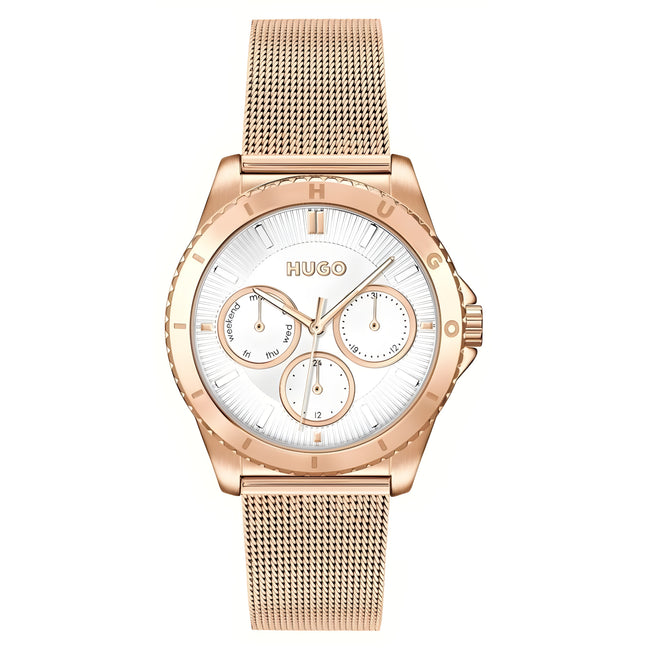 Ceas de damă elegant Hugo Boss Gold din oțel inoxidabil