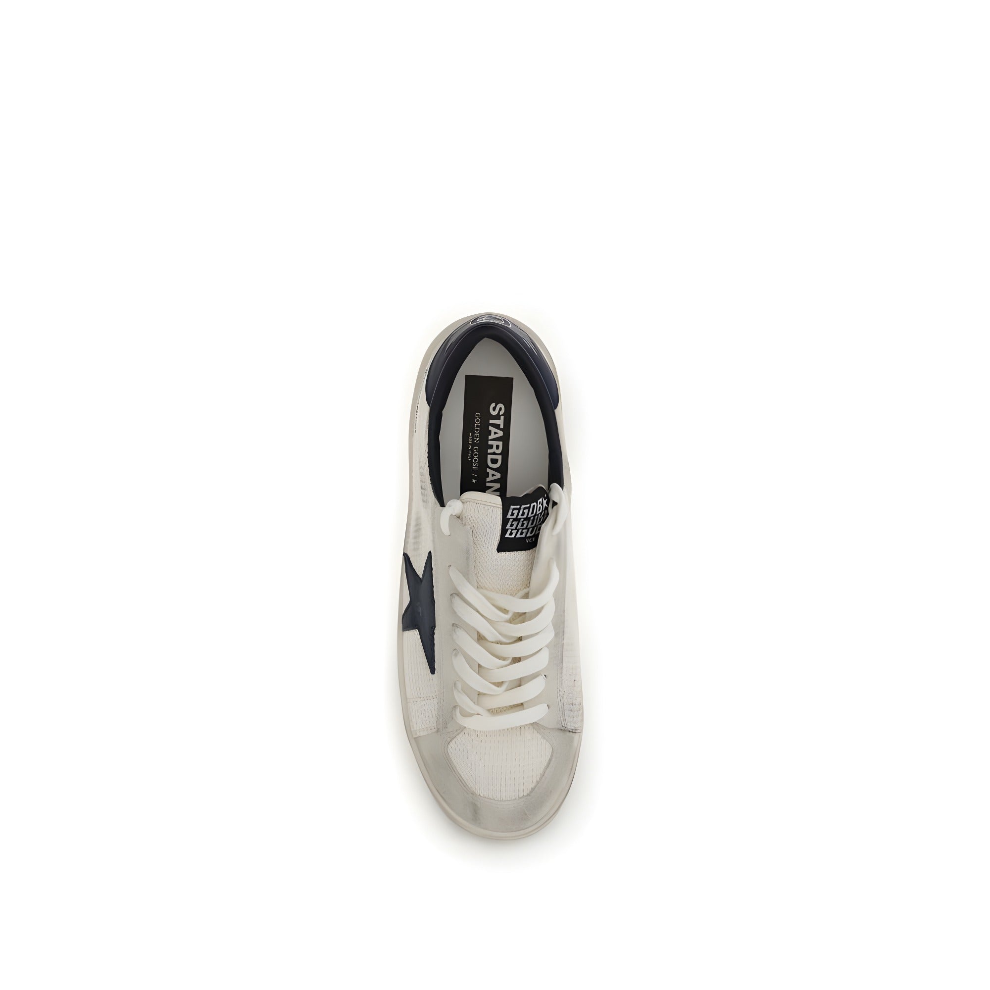 Golden Goose Beige Calf Leather Athletic Sneakers