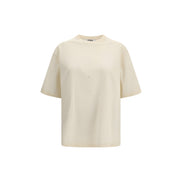 Tricou Golden Goose bej din bumbac