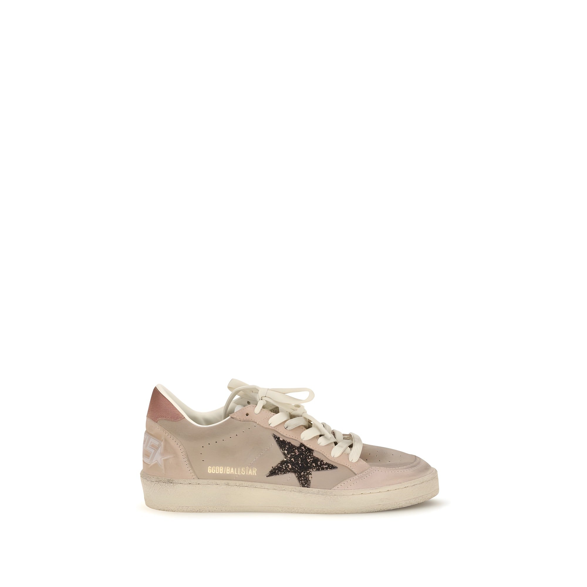 Sneakers low top Golden Goose bej din piele