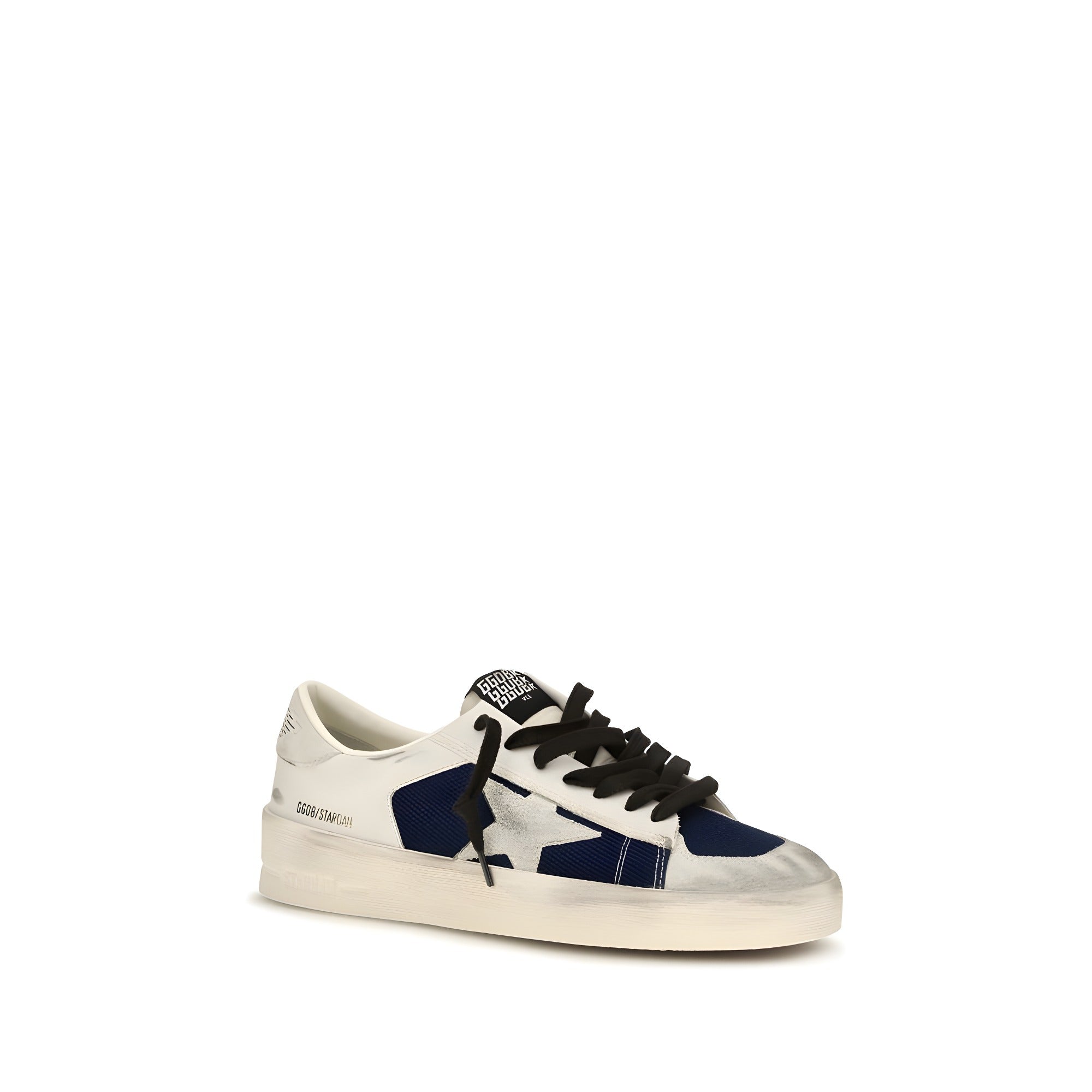 Golden Goose Gray Leather Low Top Sneakers