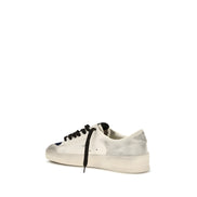 Golden Goose Gray Leather Low Top Sneakers