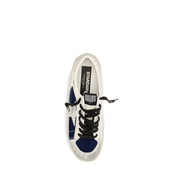 Golden Goose Gray Leather Low Top Sneakers