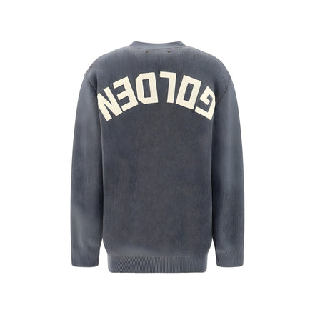 Golden Goose Cardigan Gri din Bumbac