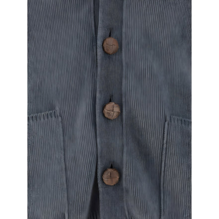 Golden Goose Cardigan Gri din Bumbac