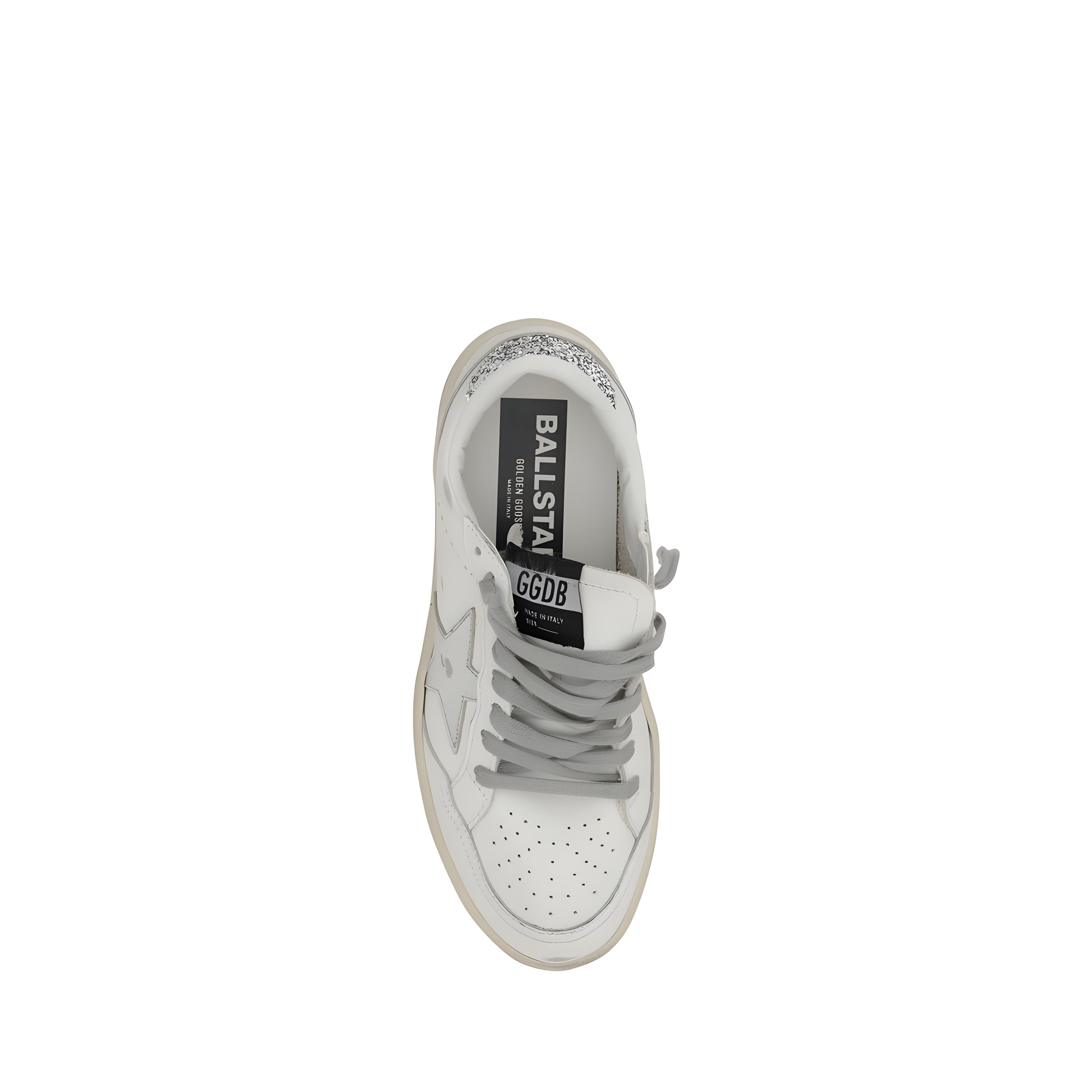 Golden Goose Silver Low Top Sneakers