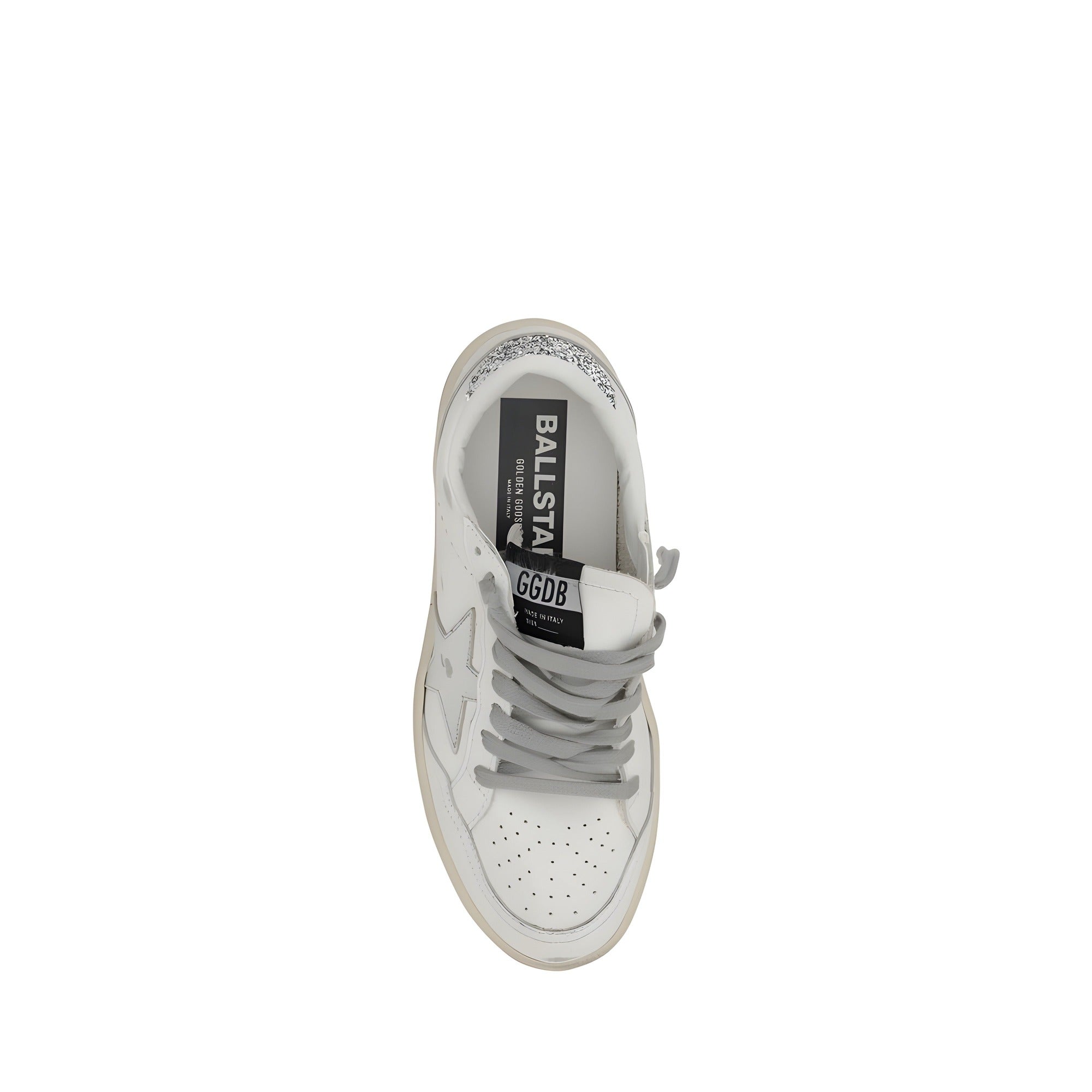 Golden Goose Silver Low Top Sneakers