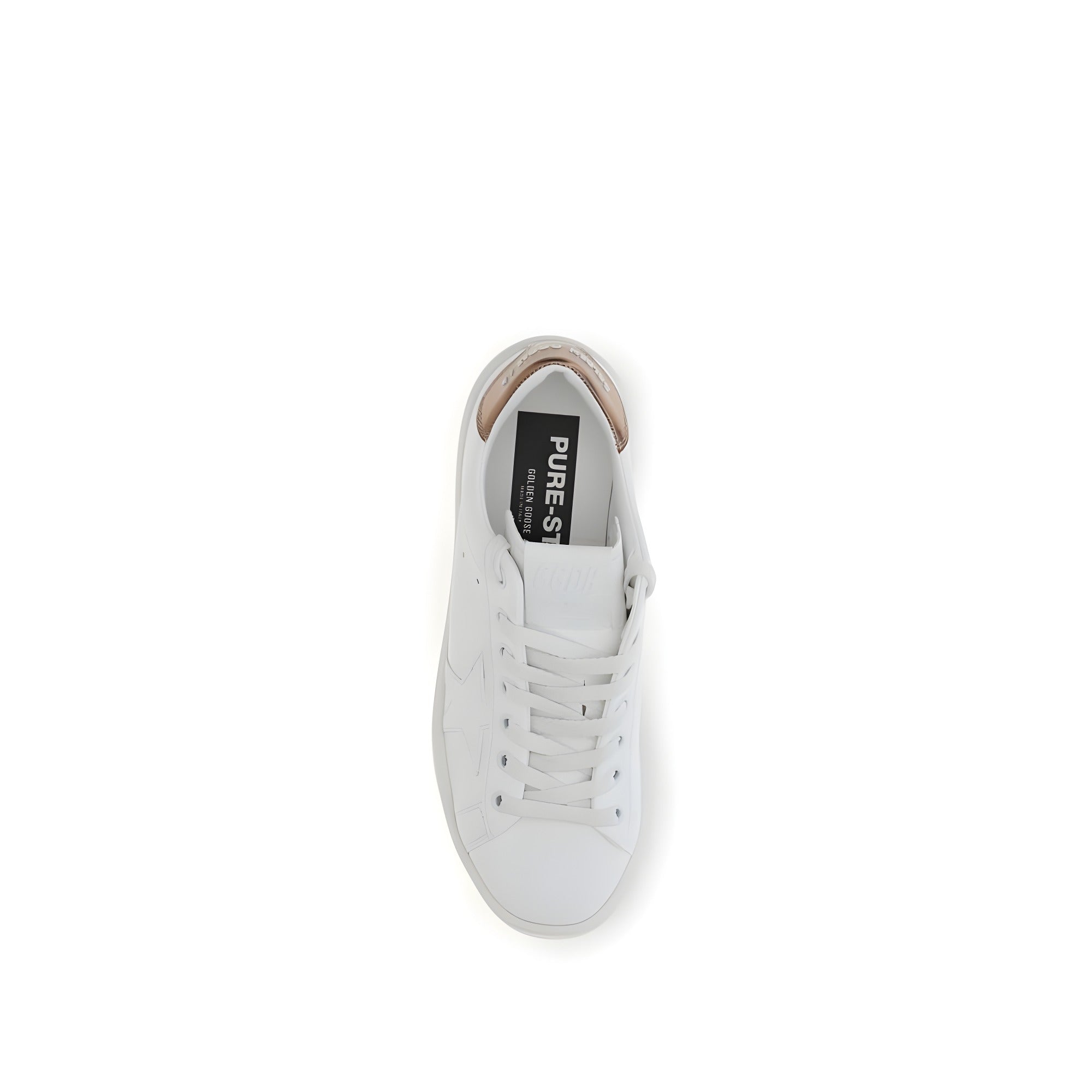 Golden Goose White Calf Leather Low Top Sneakers