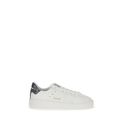 Sneakers low top Golden Goose albi din piele