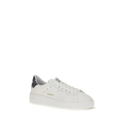 Sneakers low top Golden Goose albi din piele