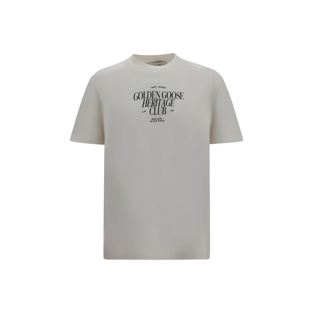 Tricou Golden Goose alb din bumbac