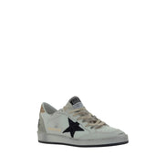 Golden Goose White Goatskin Low Top Sneakers