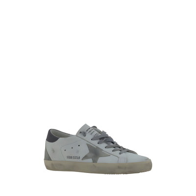Sneakers low top Golden Goose albi din piele de capră