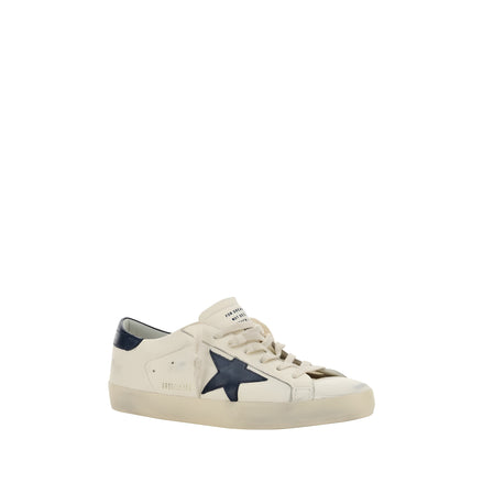 Sneakers Golden Goose albi din piele de capră
