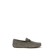 Ferragamo Grey Slip-On Loafers