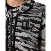Dolce & Gabbana Grey Camouflage Hooded Sweatshirt