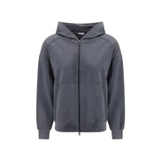 Bluză de molton gri Brunello Cucinelli din bumbac