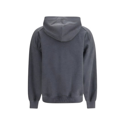 Bluză de molton gri Brunello Cucinelli din bumbac