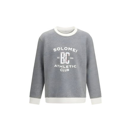 Brunello Cucinelli Grey Cotton Sweatshirt