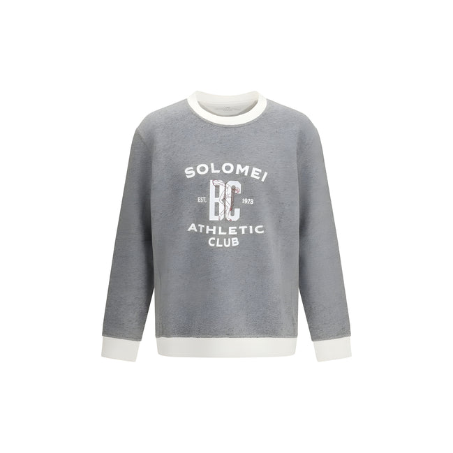 Brunello Cucinelli Grey Cotton Sweatshirt