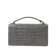 Balenciaga Grey Exotic Leather Shoulder Bag