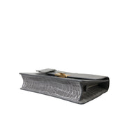 Balenciaga Grey Exotic Leather Shoulder Bag