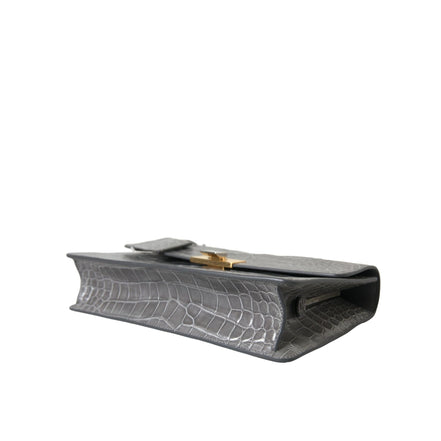 Balenciaga Grey Exotic Leather Shoulder Bag