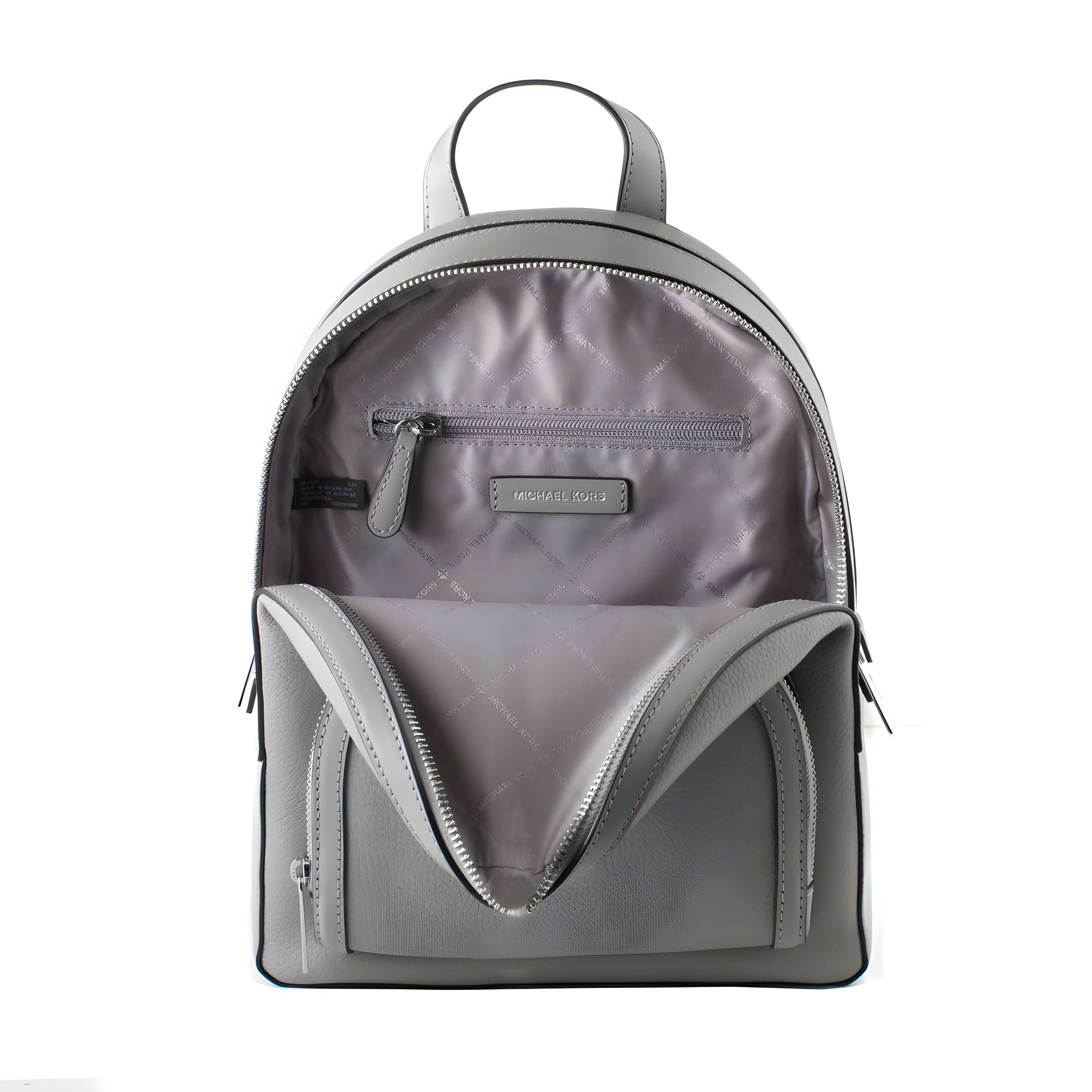 Michael Kors Grey Leather Backpack