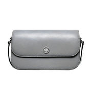 Michael Kors Grey Leather Crossbody Bag