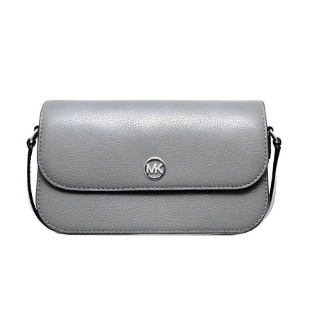 Michael Kors Grey Leather Crossbody Bag