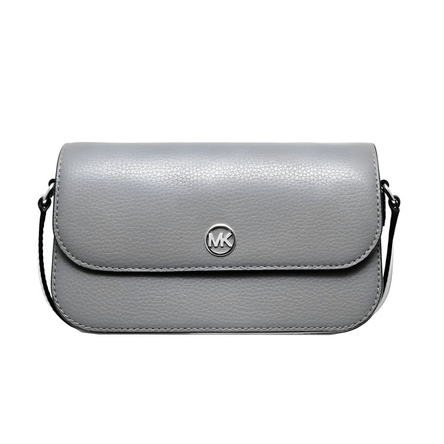 Michael Kors Grey Leather Crossbody Bag