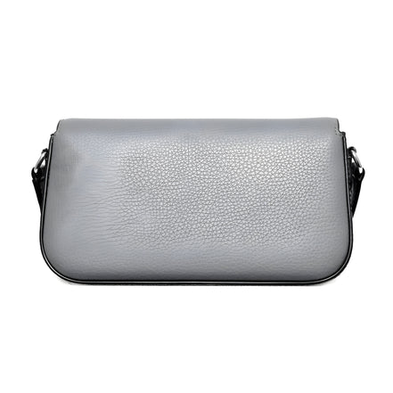 Michael Kors Grey Leather Crossbody Bag