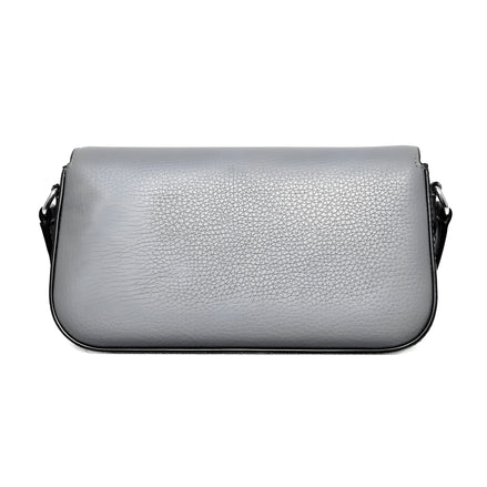 Michael Kors Grey Leather Crossbody Bag