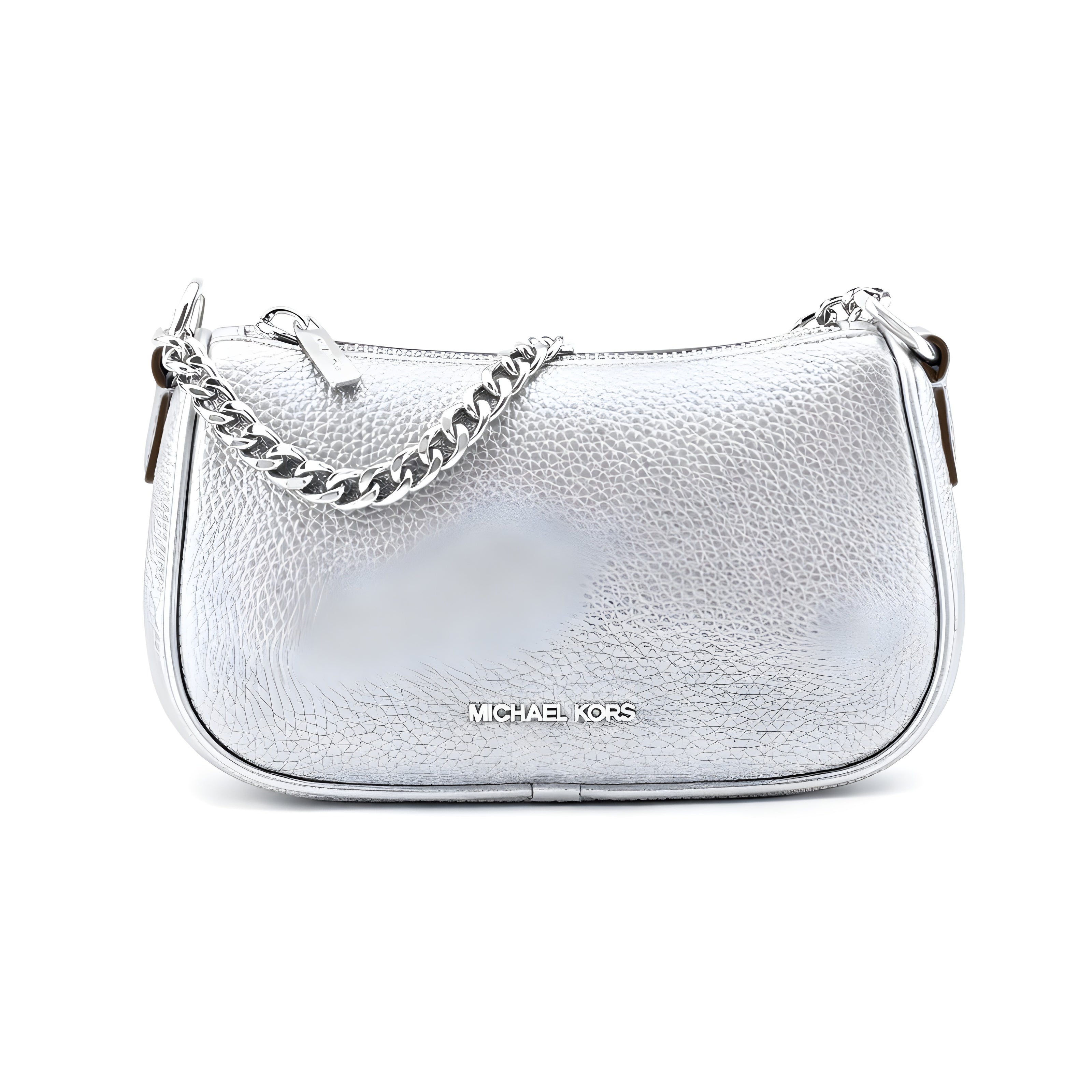 Michael Kors Grey Leather Shoulder Bag