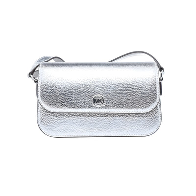 Michael Kors Grey Leather Shoulder Bag