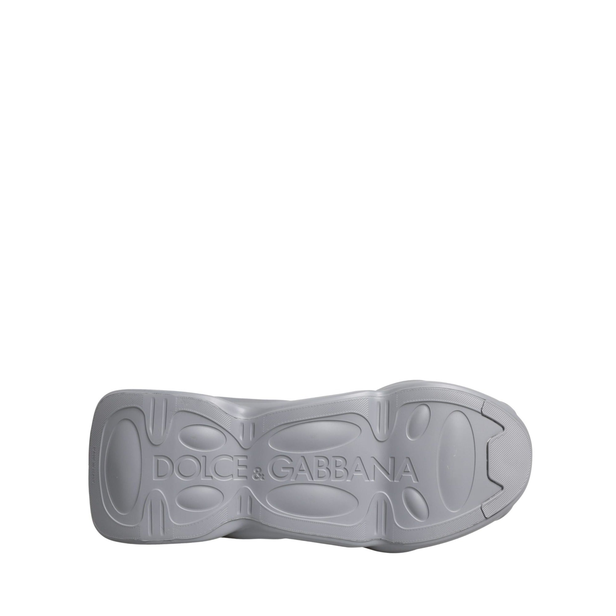 Dolce & Gabbana Grey Slip On Wave Low Top Sneakers