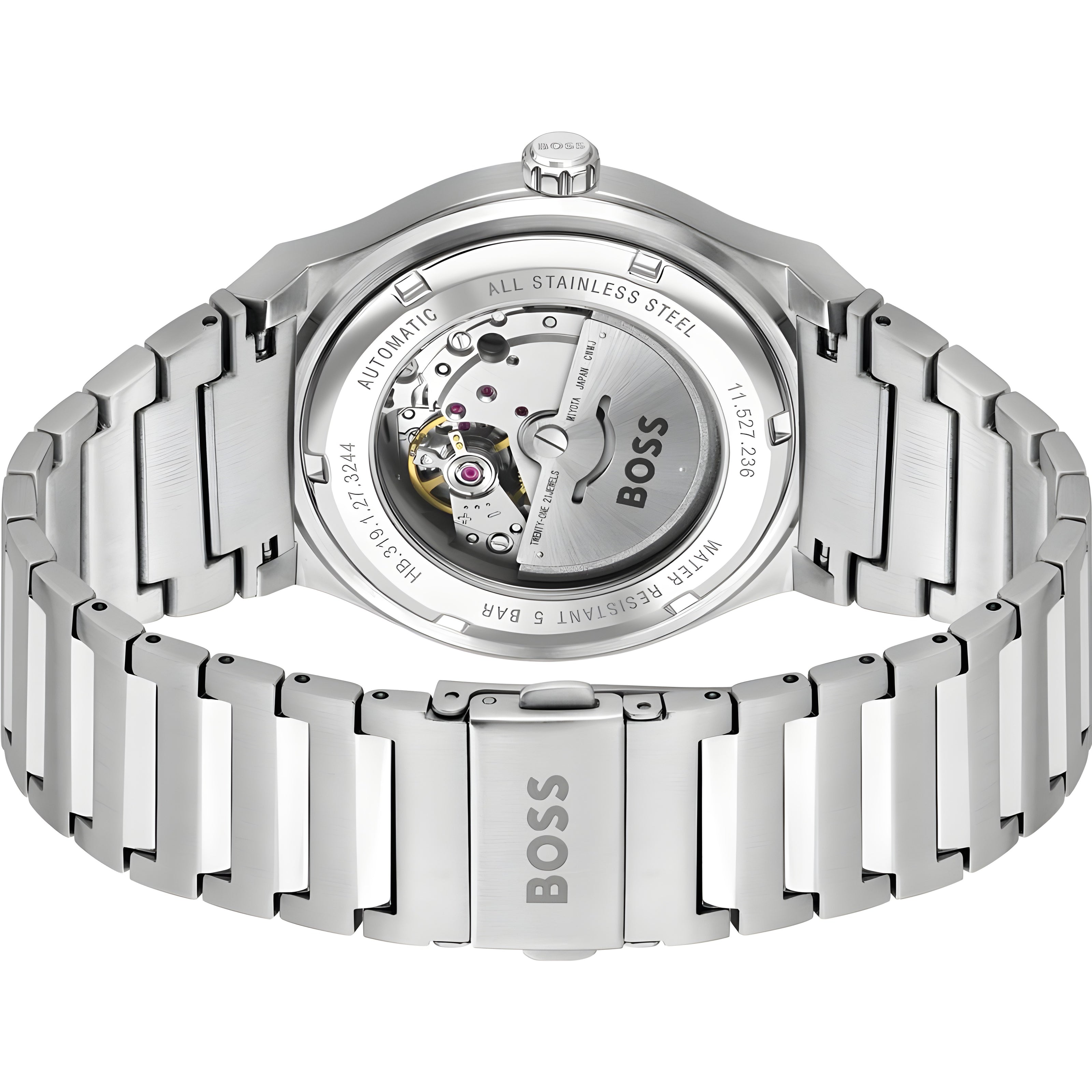 Hugo Boss Gray Stainless Steel Dress Watch