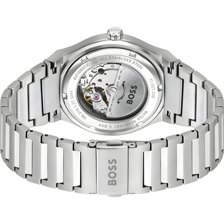 Hugo Boss Gray Stainless Steel Dress Watch