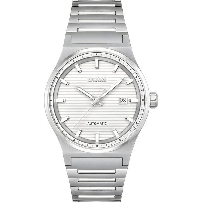 Ceas elegant Hugo Boss, din oțel inoxidabil gri