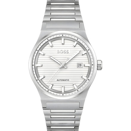Ceas elegant Hugo Boss, din oțel inoxidabil gri