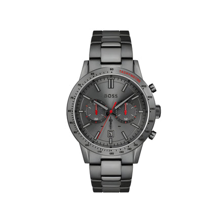 Ceas elegant Hugo Boss gri din oțel inoxidabil
