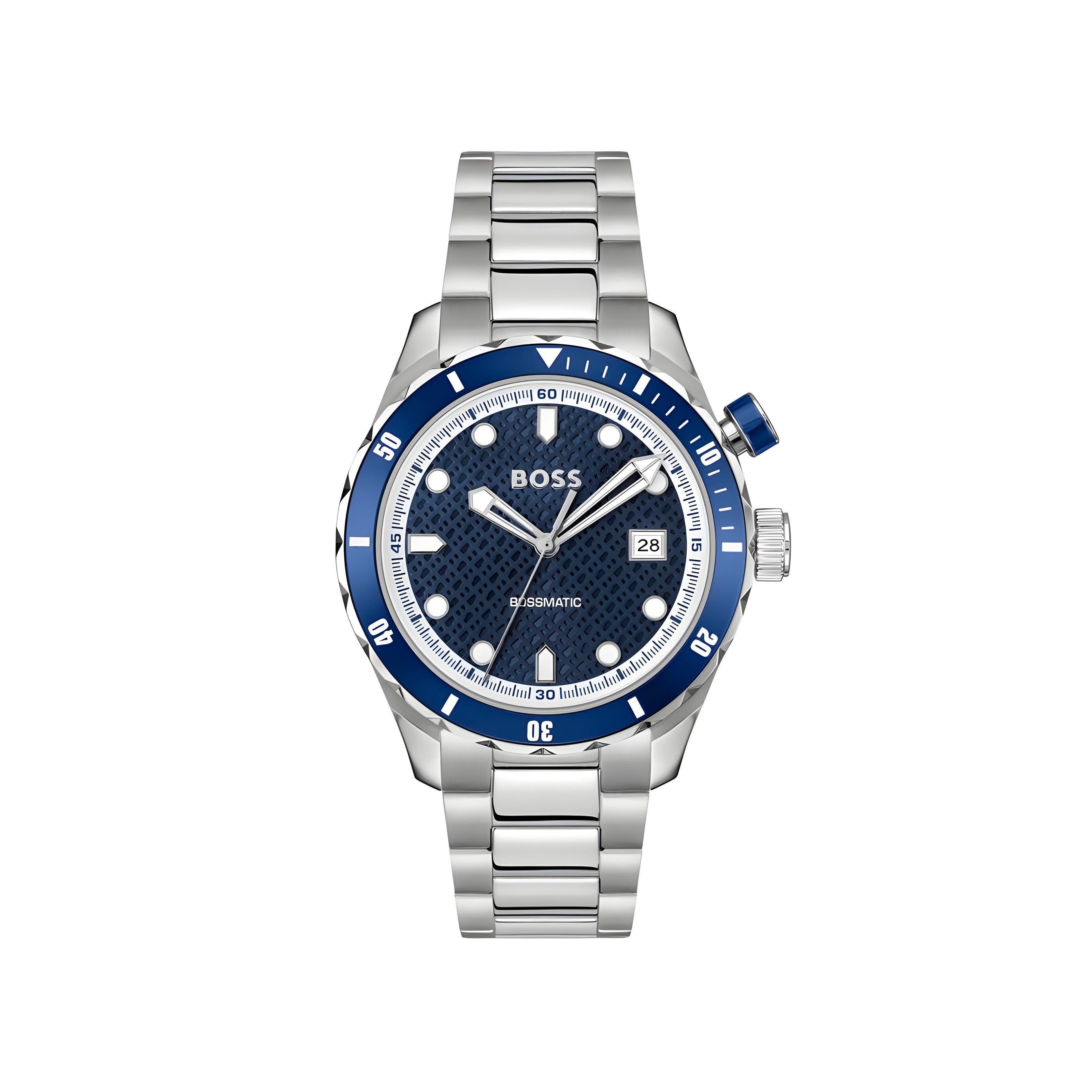 Hugo Boss Grey Stainless Steel Dress Watch