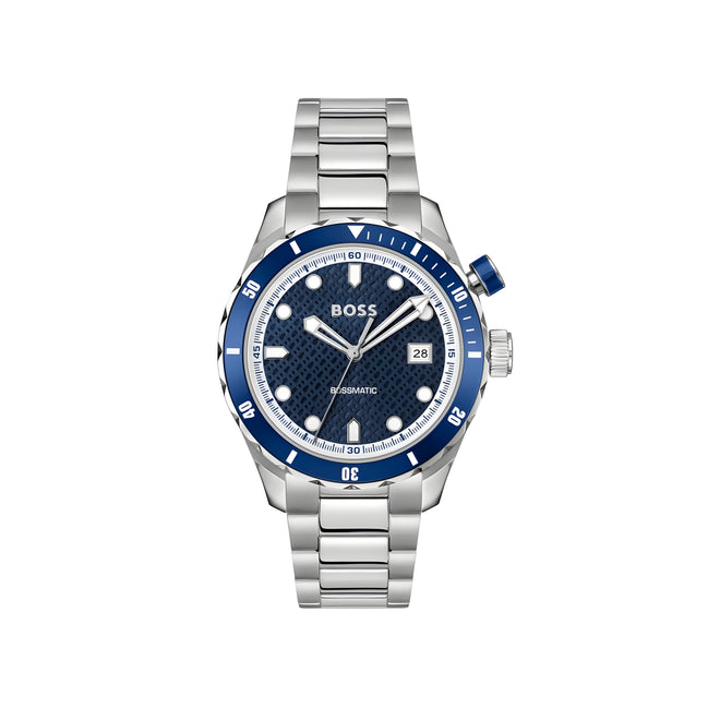 Hugo Boss Grey Stainless Steel Dress Watch